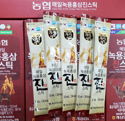 NH Daily Deer Antler Korean Red Ginseng Jin 30stick Health Foods Drink Antioxidant