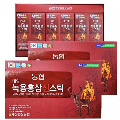NH Daily Deer Antler Korean Red Ginseng Jin 30stick Health Foods Drink Antioxidant