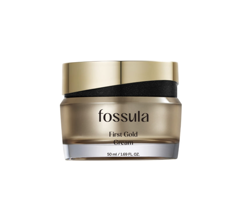 Fossula First Gold Cream 50ml Skincare Dull Elasticity Skin Texture Glow Moisture