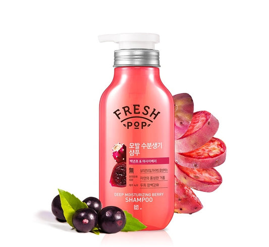 FRESH POP DEEP MOISTURIZING BERRY SHAMPOO 500ml Korean Haircare Womens