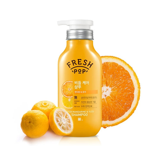 FRESH POP MANDARINE YUZU SHAMPOO 500ml Korean Haircare Womens