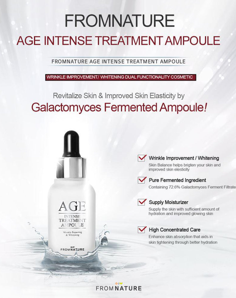 FROM NATURE Age Intense Treatment Ampoule 30ml Anti Wrinkles Moisture