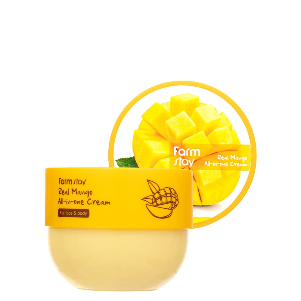 FARM STAY REAL MANGO ALL-IN-ONE CREAM FOR FACE & BODY - 300ML