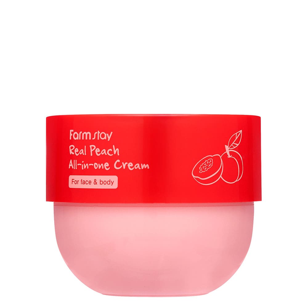 FARM STAY REAL PEACH ALL-IN-ONE CREAM FOR FACE & BODY - 300ML