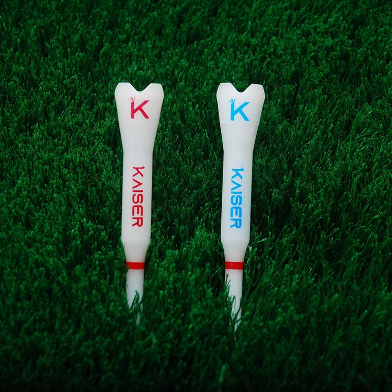 KAISER T2 Golf Tees Day Night Gifts Accessory Sets/ Long 2pcs+Short 1pcs/ distance increase luminous anti-slicing Height fix Holders Glow in Dark Light up Flashing Made in Korea