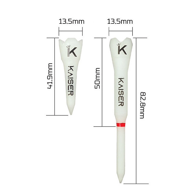 KAISER T2 Golf Tees Day Night Gifts Accessory Sets/ Long 2pcs+Short 1pcs/ distance increase luminous anti-slicing Height fix Holders Glow in Dark Light up Flashing Made in Korea