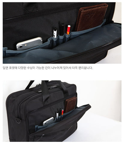 Black Travel Business Briefcases Korean Mens Fashion Business Bags