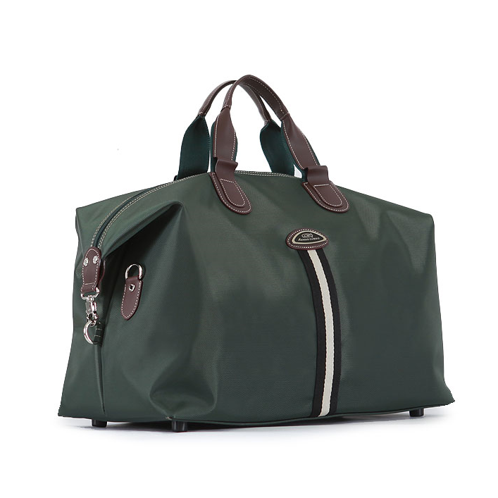 Khaki Green Retro Travel Duffel Bags
