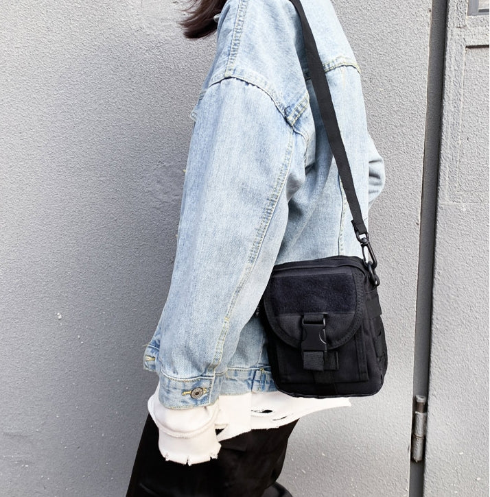 URBAN BROS BLACK MULTI CROSS BAGS Korean Fashion Cross Body Style