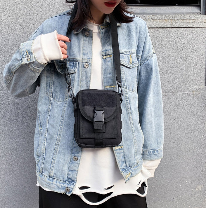 URBAN BROS BLACK MULTI CROSS BAGS Korean Fashion Cross Body Style