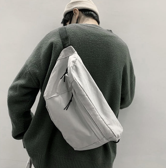 URBAN BROS CASUAL Light gray SLING BAG Korean Fashion Unisex Messenger