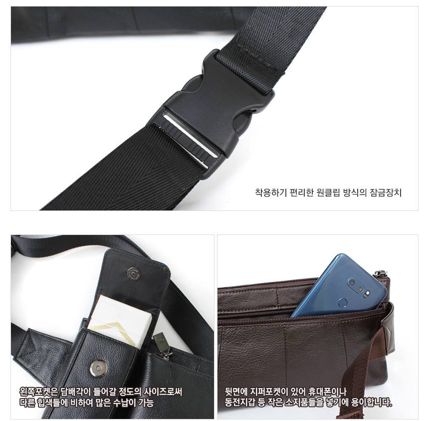 Genuine Cowhide Leather Sling Bags Messengers Travel Backpacks Mens Styling