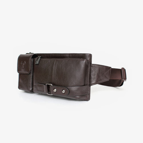 Genuine Cowhide Leather Sling Bags Messengers Travel Backpacks Mens Styling