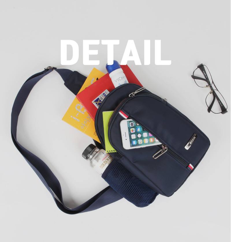 Polyester Sling Bags Messengers Travel Backpacks Mens Styling