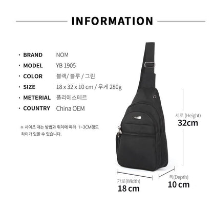 Polyester Sling Bags Messengers Travel Backpacks Mens Styling