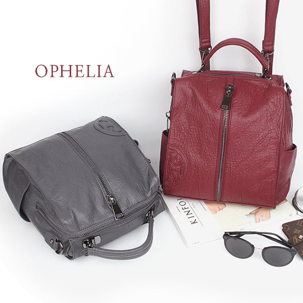 Shining Faux Leather Multi Wine Backpacks Shoulder Handbags Women