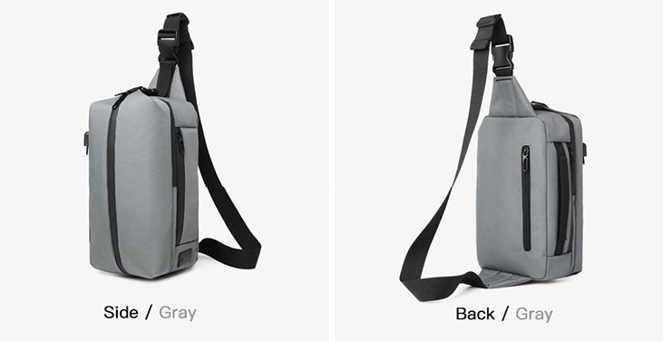 Sling Bags Messengers Waterproof USB Business Travel Hiking Fanny Pack