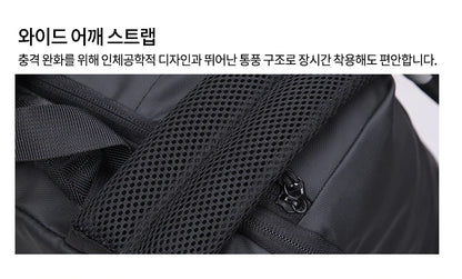 Laptop Backpacks Mens Luggage Strap Band USB Night Safety Waterproof