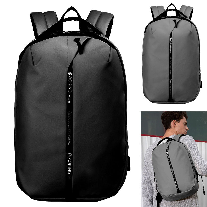 Laptop Backpacks Mens Luggage Strap Band USB Night Safety Waterproof