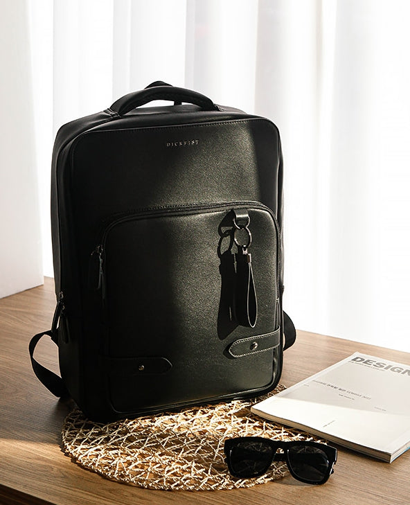 Faux leather online luggage