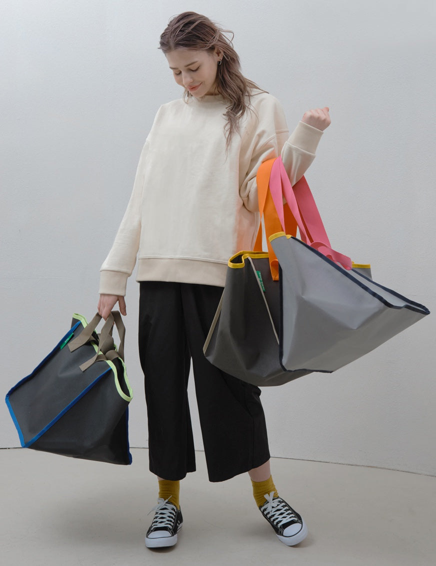 TUO Eco-Friendly Save Earth Shopper Handbags Womens Woven Vinyl Coated