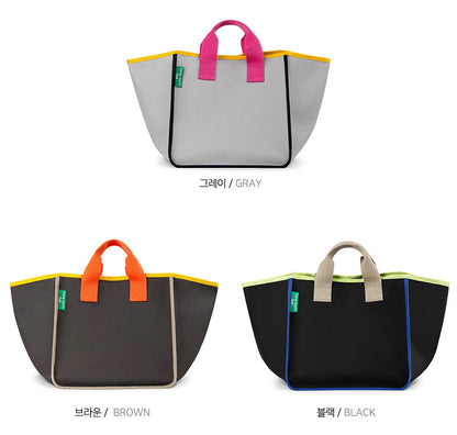 TUO Eco-Friendly Save Earth Shopper Handbags Womens Woven Vinyl Coated