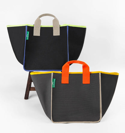 TUO Eco-Friendly Save Earth Shopper Handbags Womens Woven Vinyl Coated