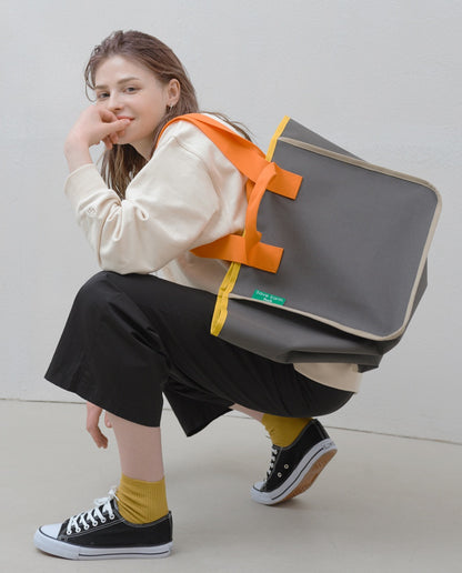 TUO Eco-Friendly Save Earth Shopper Handbags Womens Woven Vinyl Coated