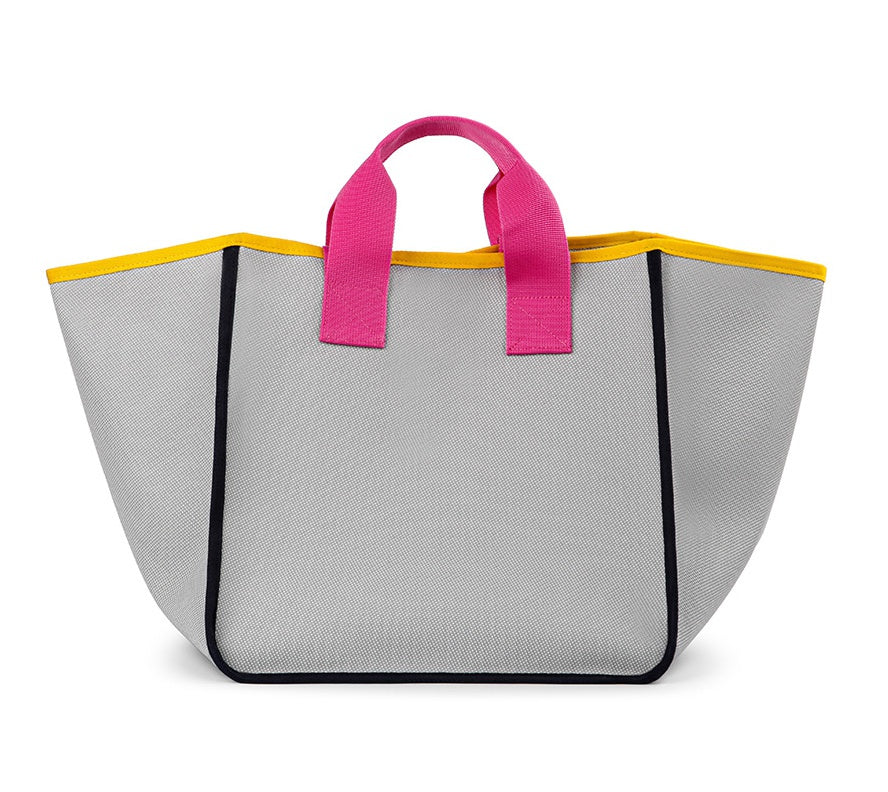 TUO Eco-Friendly Save Earth Shopper Handbags Womens Woven Vinyl Coated