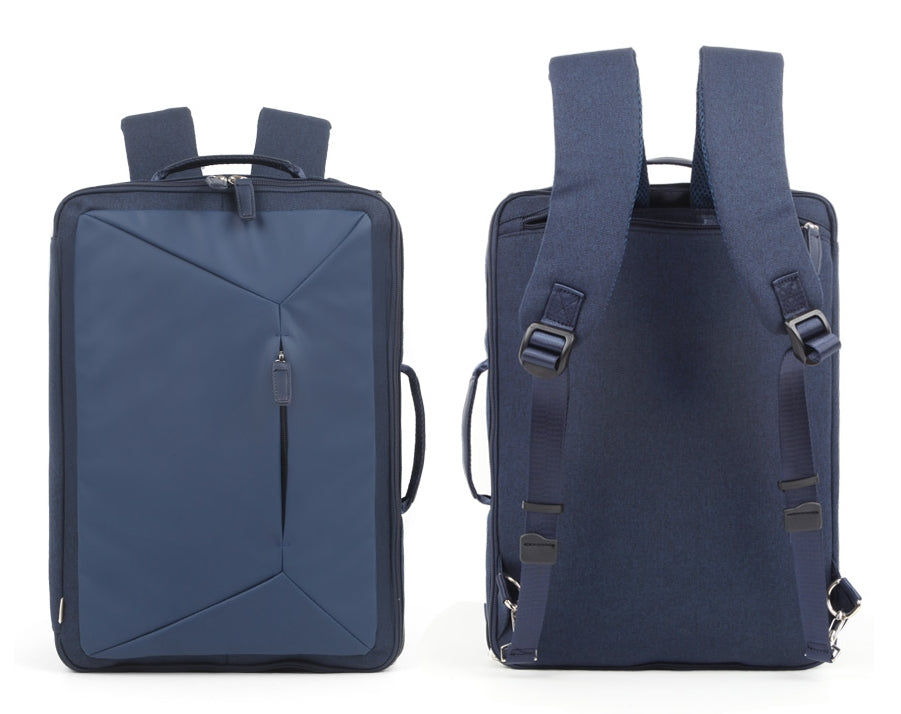 Navy Multi 3-Way Business Briefcases Backpacks Shoulder Bags Sqaure