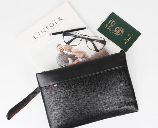 GNB Men's Pouch Dandy Luxury Black Clutch Bag Korean Best Fashion Kpop Style