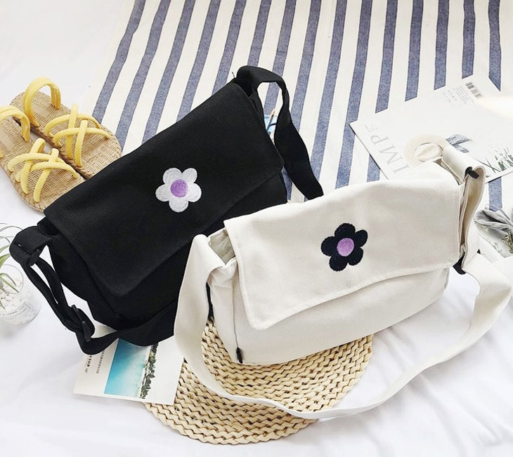 URBAN BROS Women's Casual Flower Cover Crossbody Bag Korean Best Design Fashion