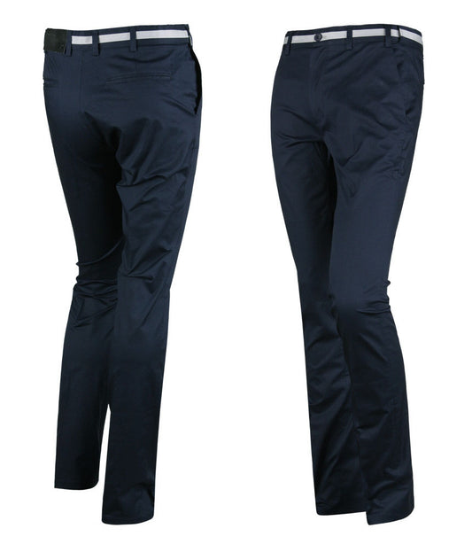 Navyblue Elastics Golf Wear Trousers Mens Pants UV Slim Fit Outdoor