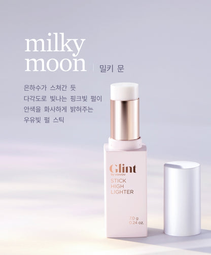 Glint X JEYU Stick Highlighter 02 Milky Moon 7g Facial Glow Shimmer Makeup Beauty Cosmetics