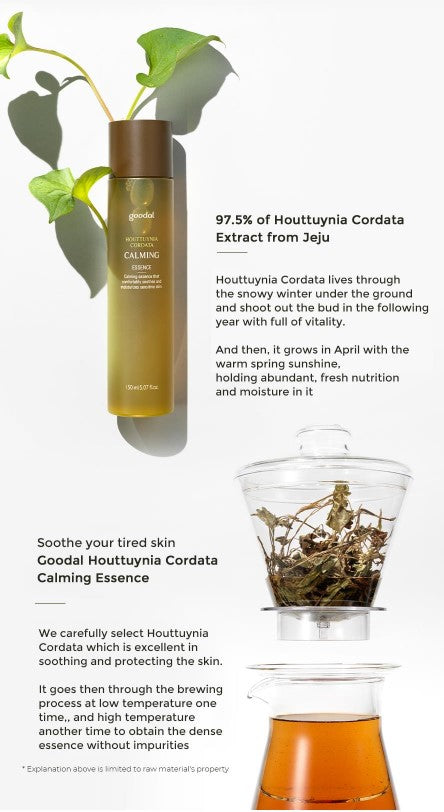 GOODAL Houttuynia Cordata Calming Essence Special Set 3items Cosmetics Beauty Made in Korea Facial