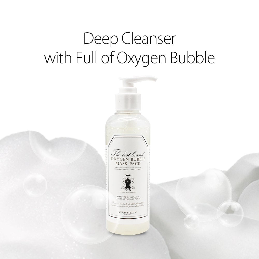 Graymelin Oxygen Bubble Mask Pack 6.76 fl.oz Skin cell Vitalization