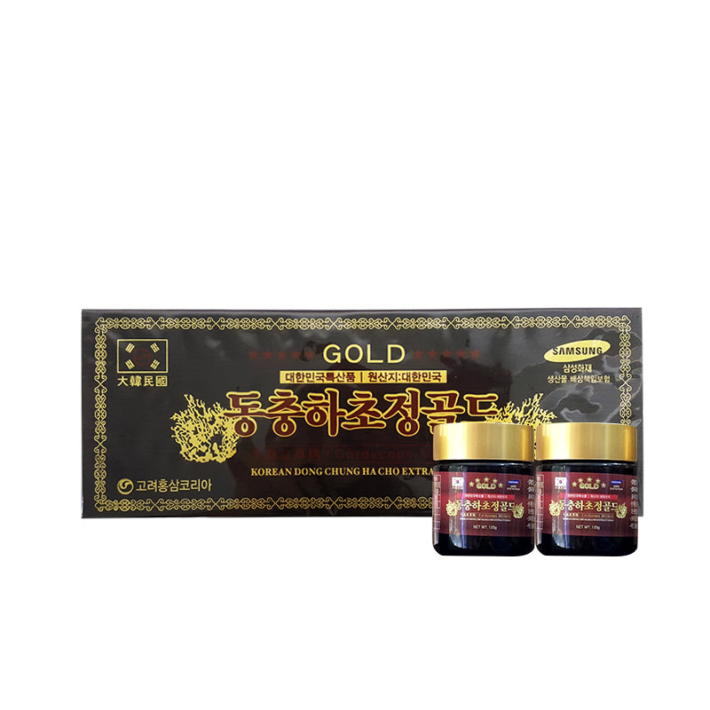 Korean Dong Chung Ha Cho Extract Gold 120g X 3 Bottles 360g Cordyceps