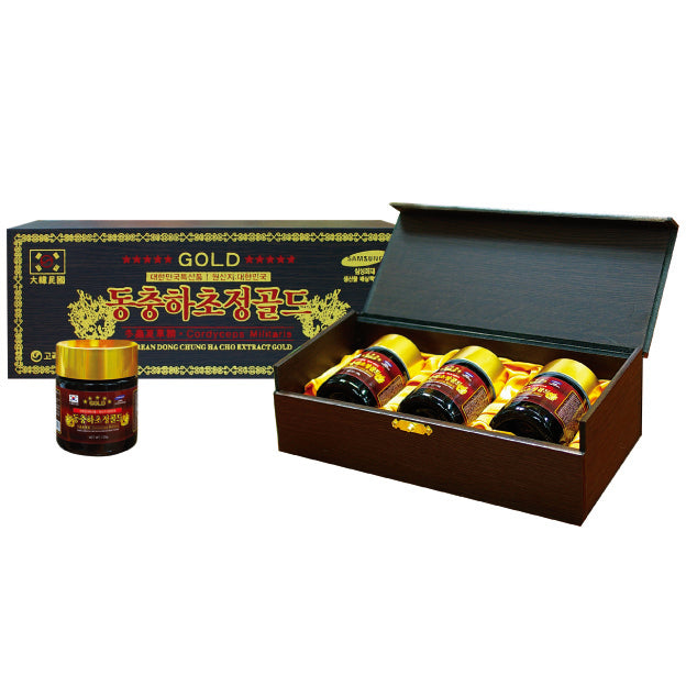 Korean Dong Chung Ha Cho Extract Gold 120g X 3 Bottles 360g Cordyceps