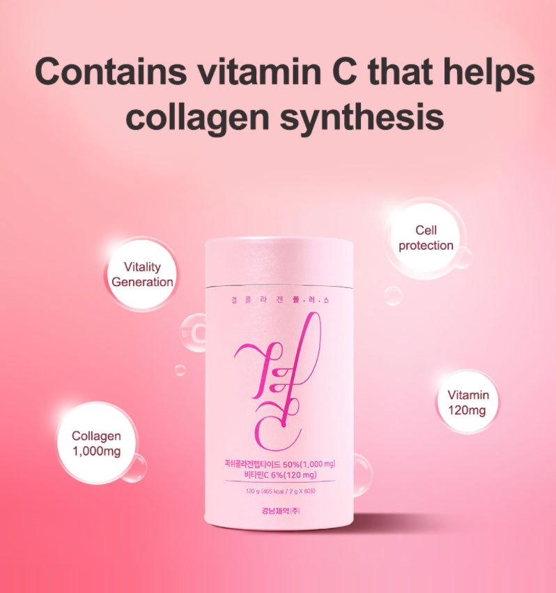 Kyung Nam Pharm Gyeol Collagen Plus 60 Sticks Skincare Moisture Beauty Vitamin C