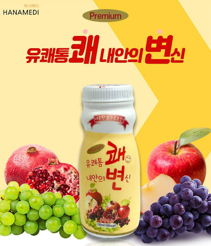 HANAMEDI Premium Pleasantly Refreshing 100ml x 5 bottles Constipation yogurt flavor bowel movements speeds up