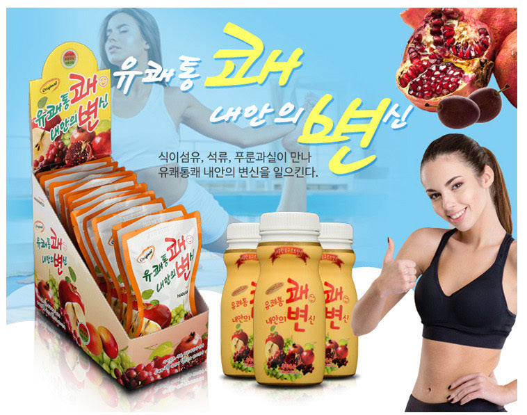 HANAMEDI Premium Pleasantly Refreshing 100ml x 5 bottles Constipation yogurt flavor bowel movements speeds up