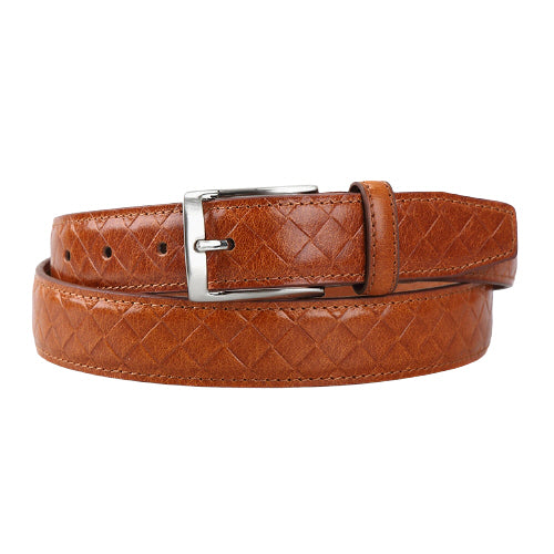 Camel Mesh Leather Belts Mens Accessories Buckle Business Casual Suit