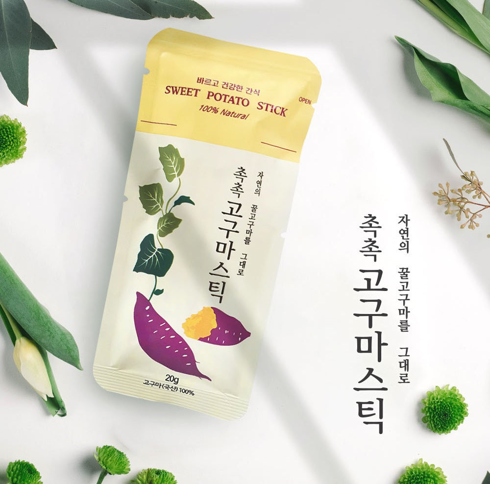Hanwool Moist Sweet Potatoes Sticks 20g x 40 Packs Korean Foods Diet Health