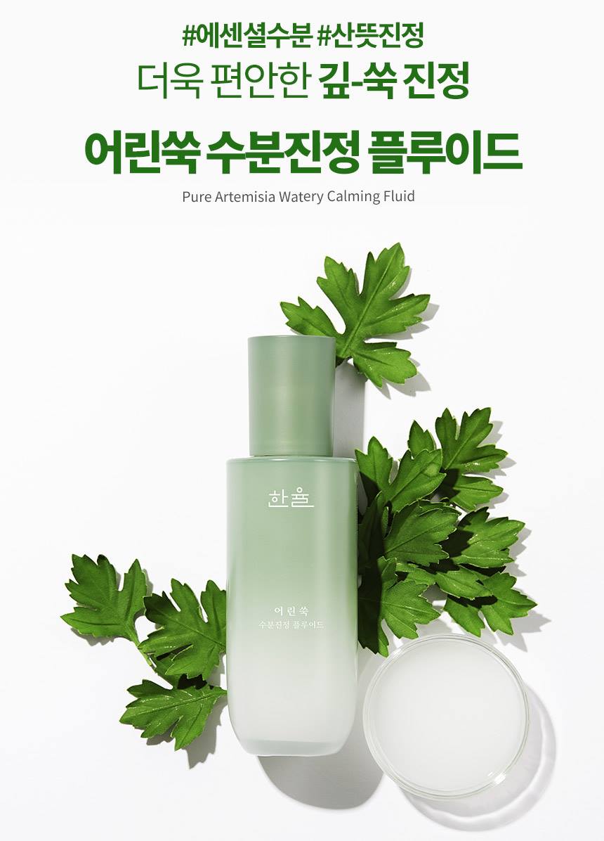 HANYUL Pure Artemisia Moisture Calming Skin care 2set Beauty Tools