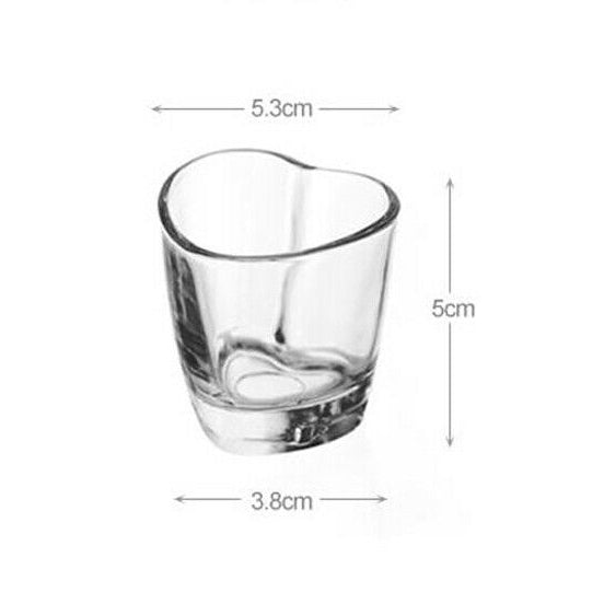 Pure Heart Soju Shot Glasses 4 Sets traditional vodka Bar Party Korean Whiskey Shochu Kitchen Dining Home Gifts
