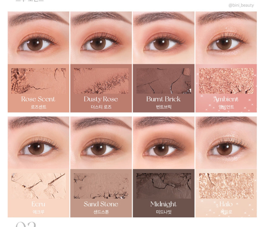 Hope Girl Poket Daily Eye Palette 2 Color Facial Beauty Point Makeup Glitter Gifts Party Shadow Cosmetics