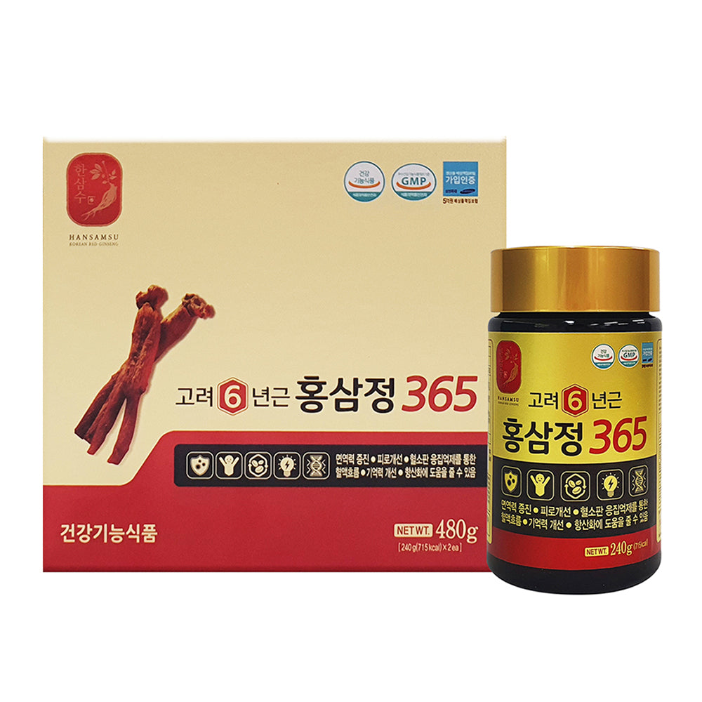 HANSAMSU Korean Red ginseng 365 480g Immunity Fatigue Health