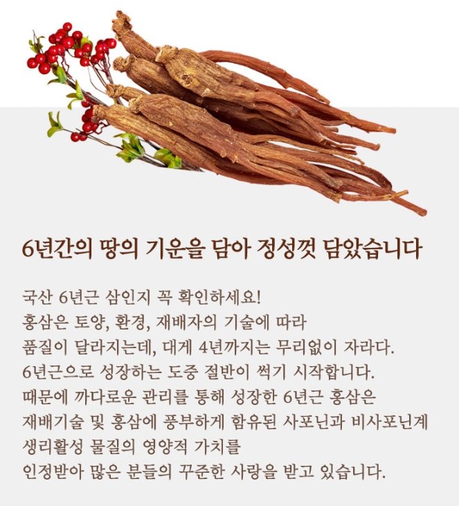 Hansamsu 6years Goryeo Korean Red Ginseng 500g Extract Health Care