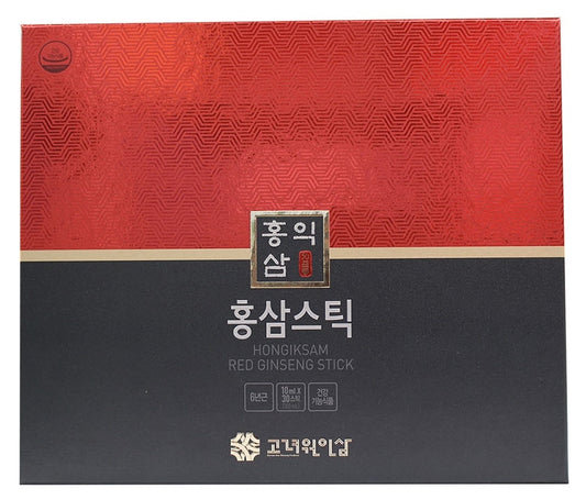 Hongiksam Korean Red Ginseng Sticks 6 Years 10ml x 30 sticks