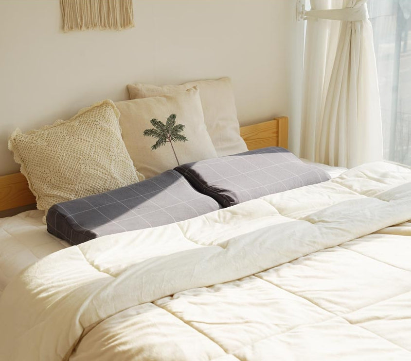 ICINOO Air Sleep Pillow Bedding Deep Sleep Home Natural Neck Shoulder Detachable Cover
